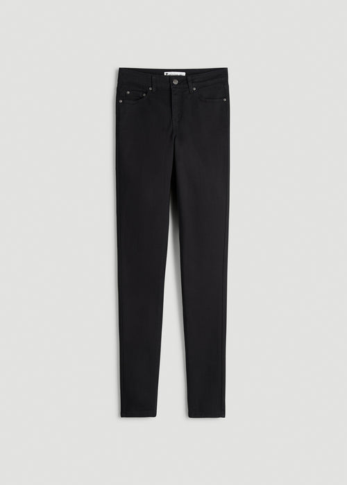 Sarah Mid-Rise Skinny Jeans for Tall Women in Black