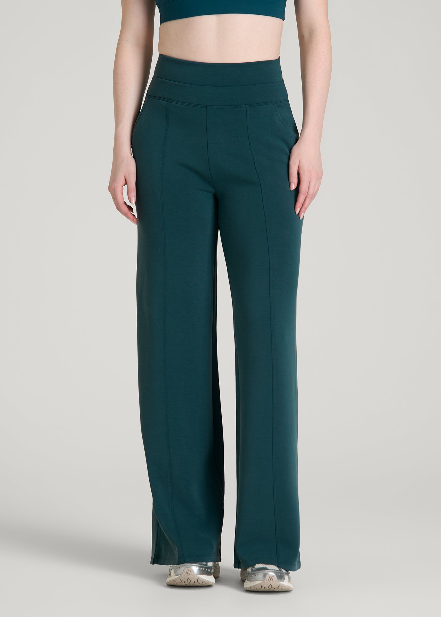 ultra high waisted dress pants Tall Victoria High Waisted Dress Pants - Charcoal