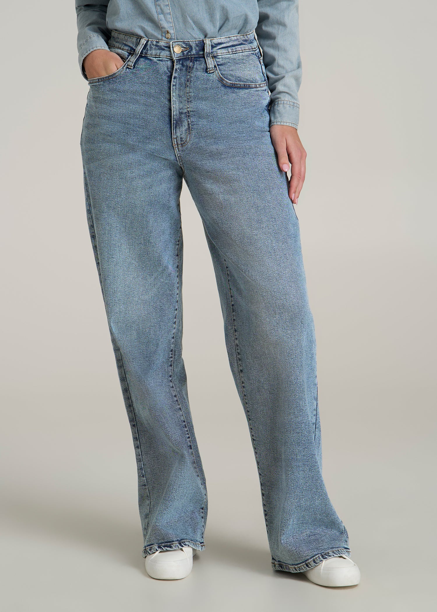 Stevie Wide Leg Jeans for Tall Women American Tall