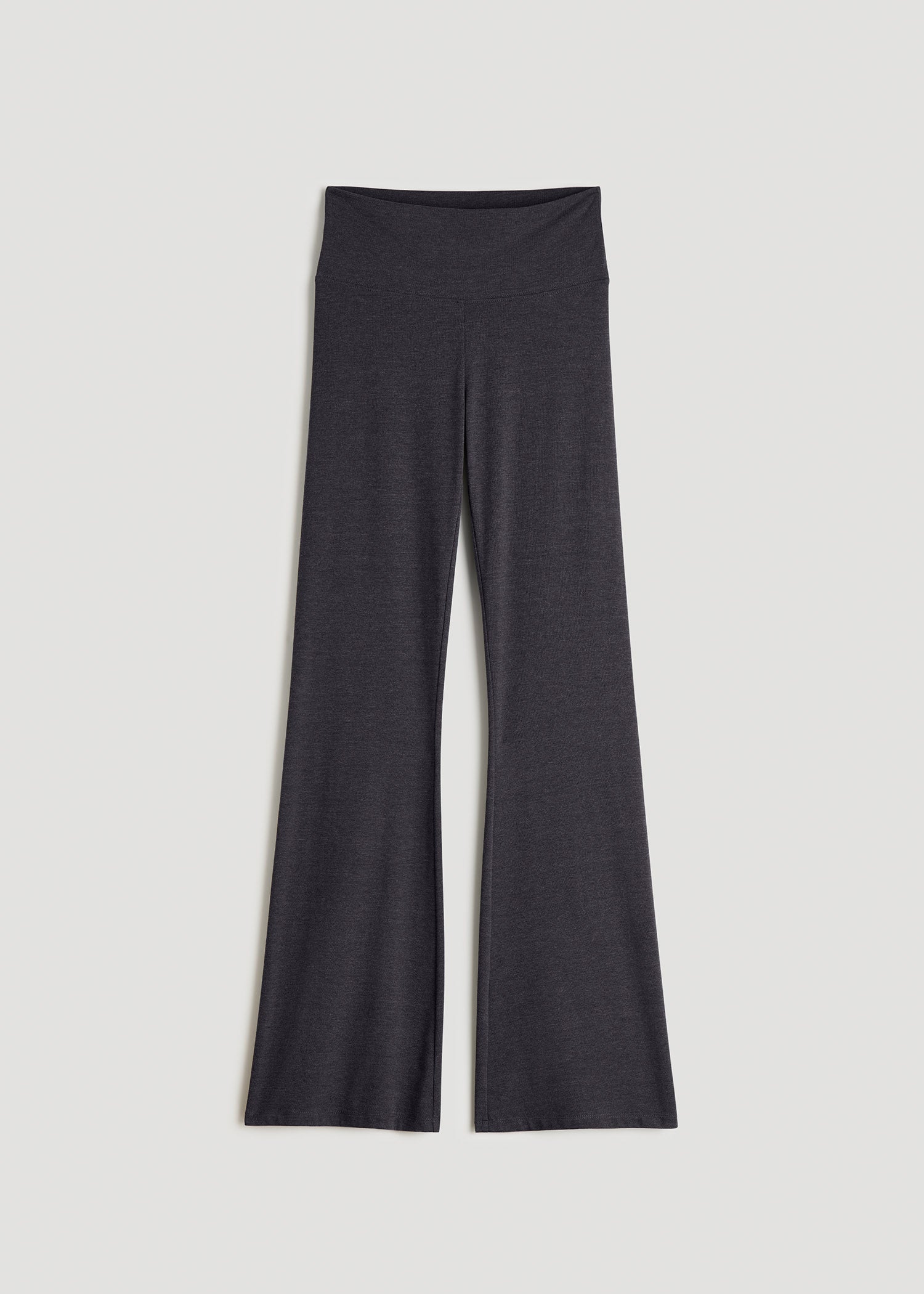Cotton Flare Leggings for Tall Women in Black