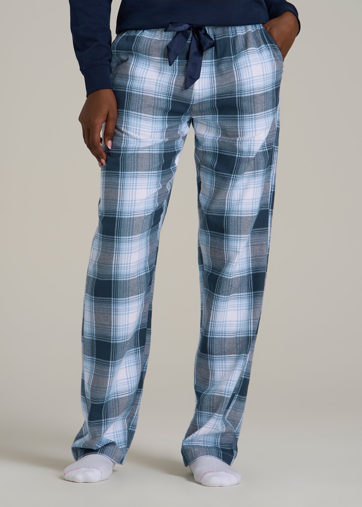 Tie Waist Flannel Pajama Pants American Tall - Main Image
