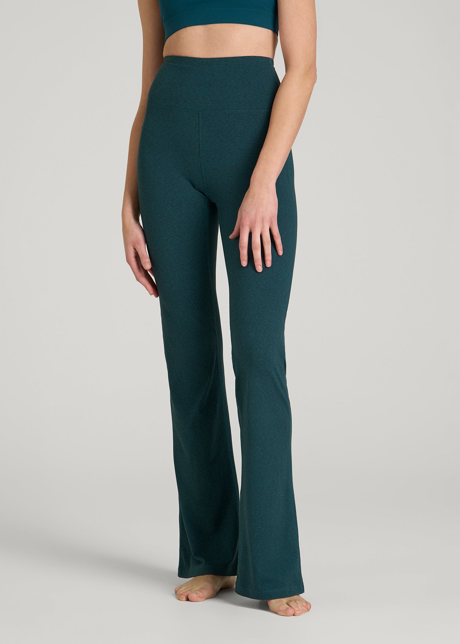 high waisted yoga dress pants Ultra Soft Rise Flare for Tall Women in Deep Teal Mix S / Extra Tall / Deep Teal Mix luxurious green prom gown