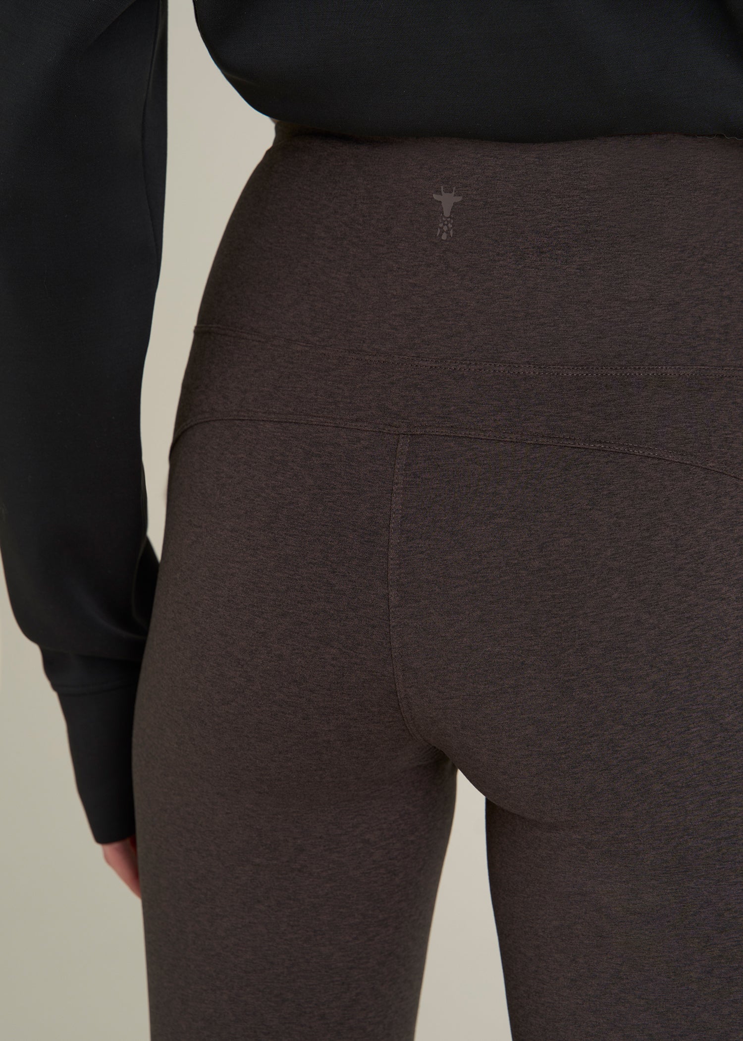 Ultra Soft High Rise Flare Yoga Pants for Tall Women in Espresso Mix