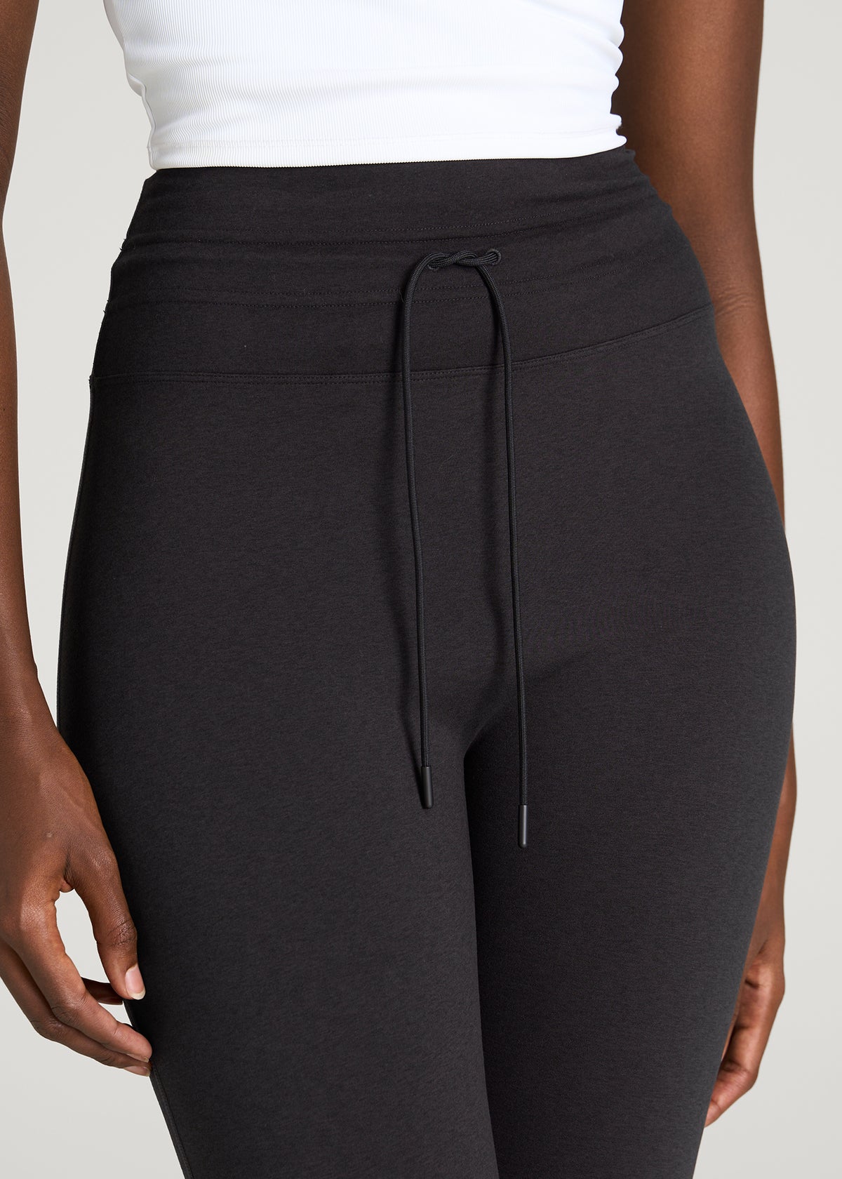 Ultra Soft Yoga Leggings for Tall Women in Black Mix