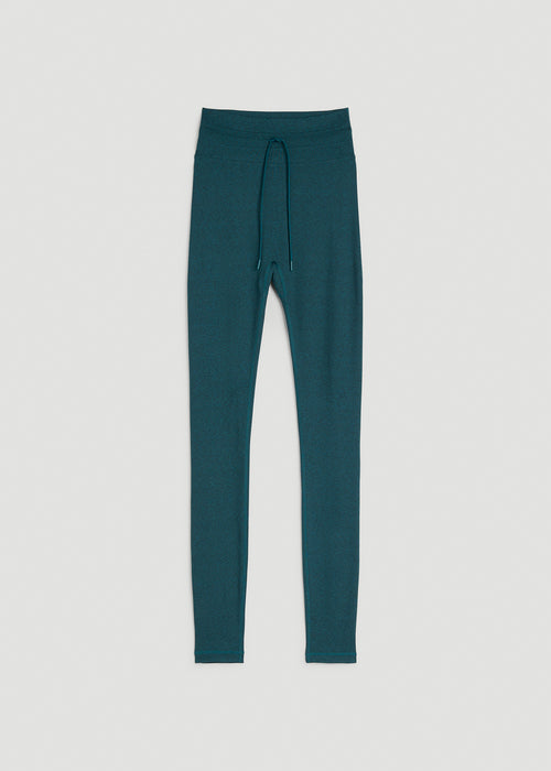 Ultra Soft Yoga Leggings for Tall Women in Deep Teal Mix