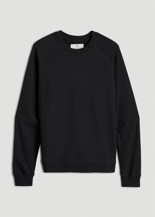 Wearever French Terry Crewneck Sweatshirt for Tall Women in Black