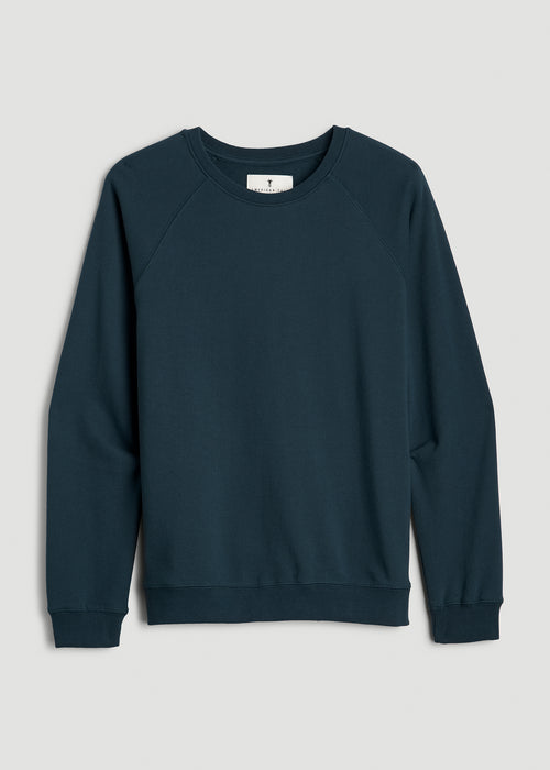 Wearever French Terry Crewneck Sweatshirt for Tall Women in Bright Navy