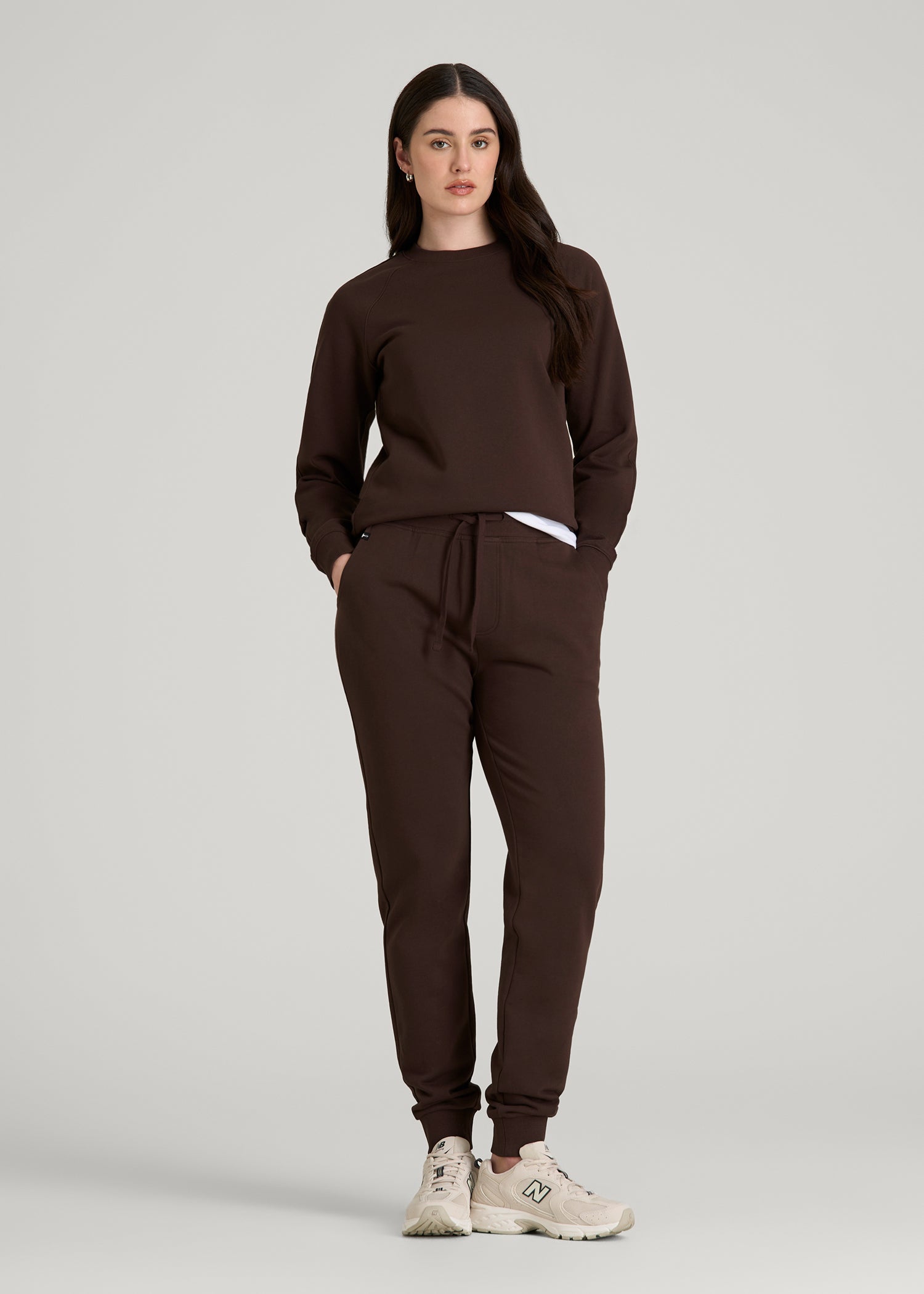 Wearever 2.0 French Terry Joggers for Tall Women in Espresso