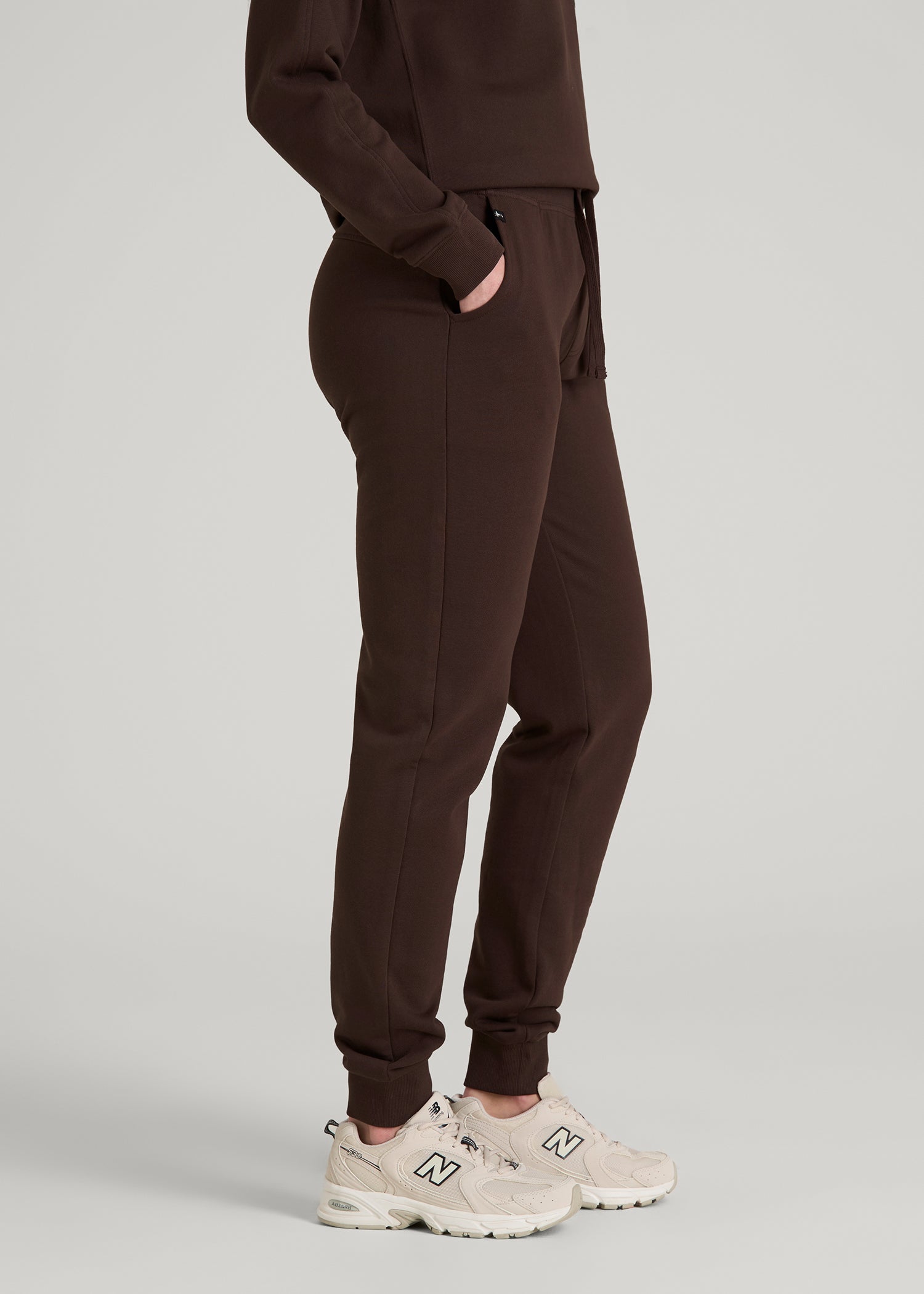 Wearever 2.0 French Terry Joggers for Tall Women in Espresso