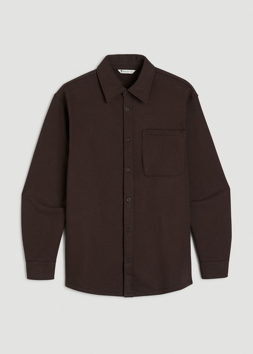 Wearever 2.0 Fleece Shacket for Tall Women in Espresso