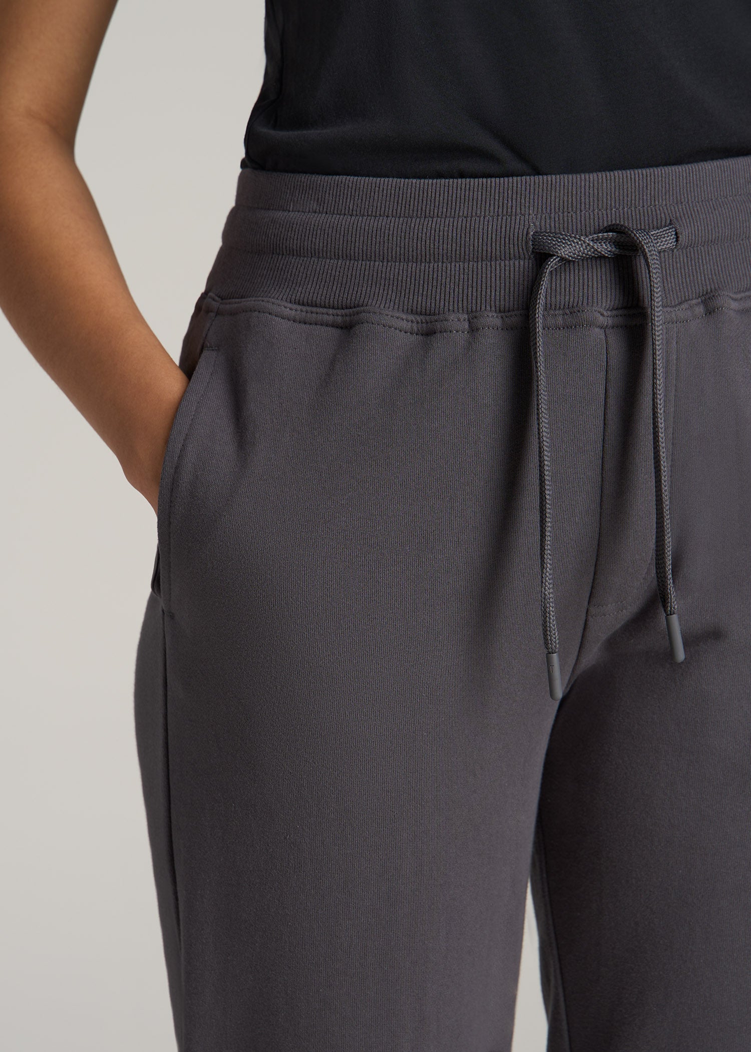 Wearever French Terry Joggers for Tall Women in Charcoal
