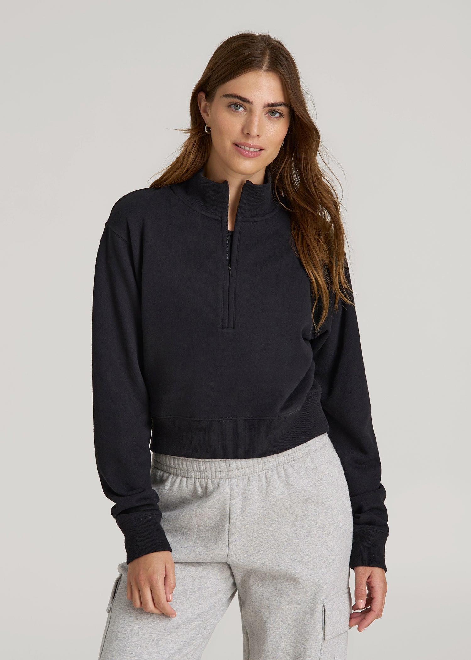 Wearever 2.0 Half-Zip Cropped Sweatshirt for Tall Women | American