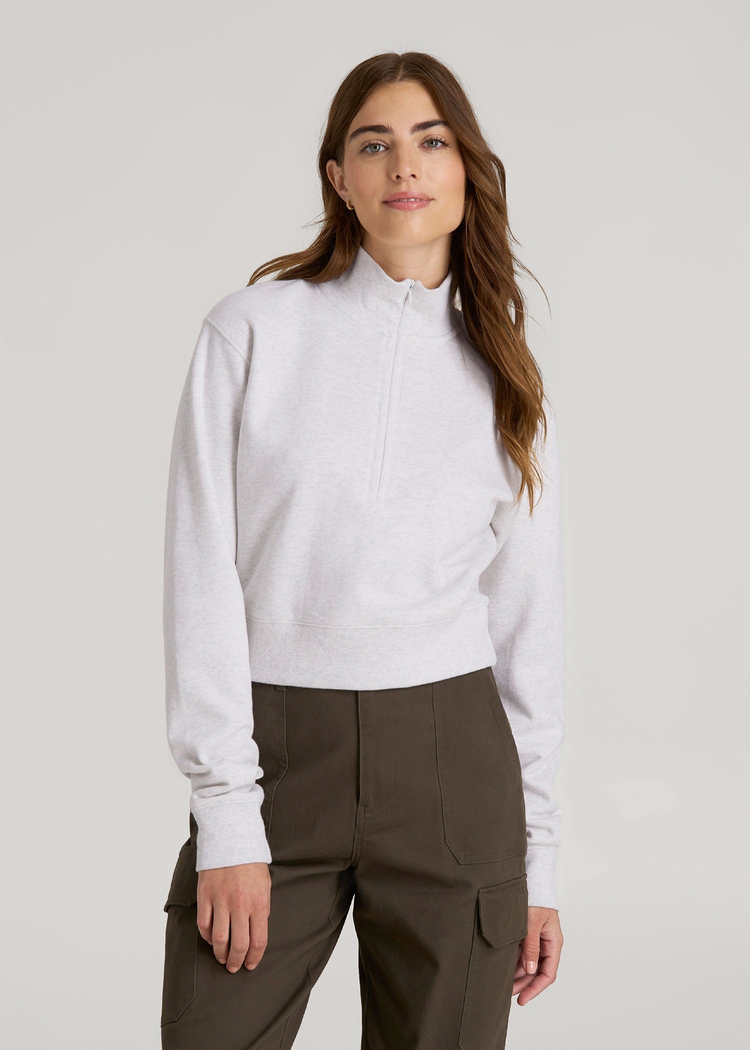 Wearever 2.0 Half-Zip Cropped Sweatshirt for Tall Women | American