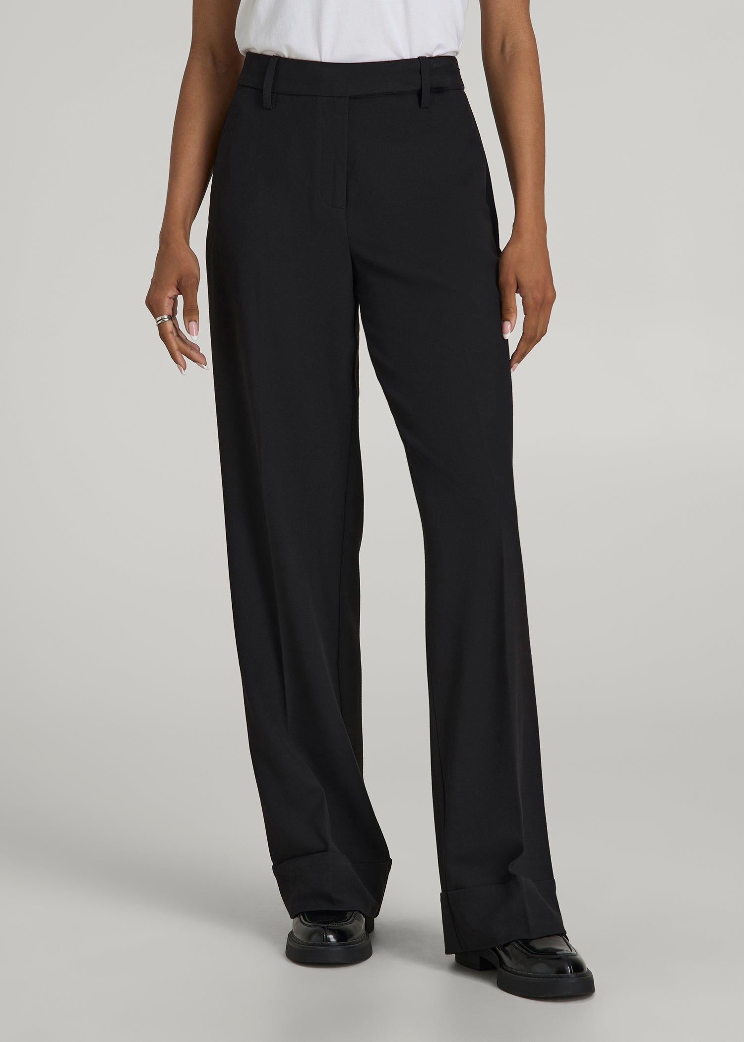 ladies cuffed dress pants Women's year round Cuffed Pants