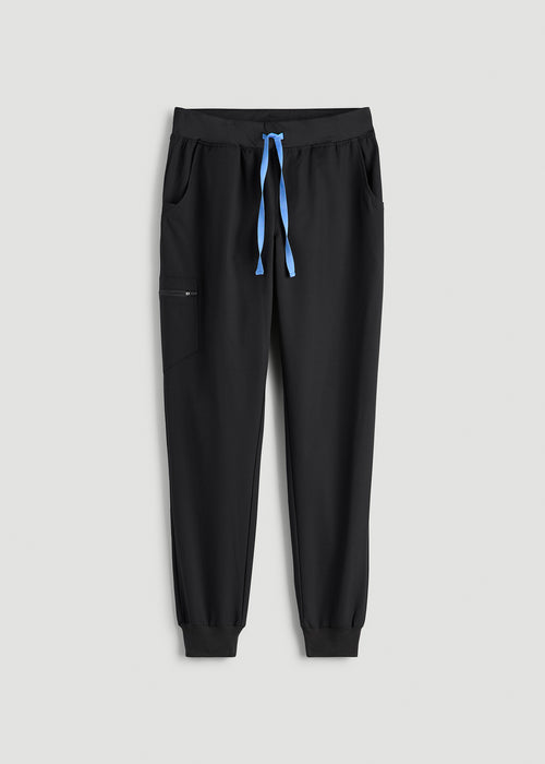 Scrub Joggers for Tall Women in Black
