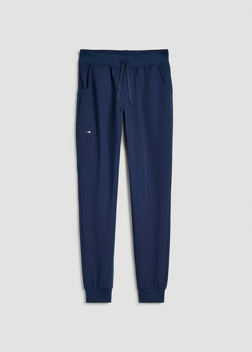 Scrub Joggers for Tall Women in Navy Blue