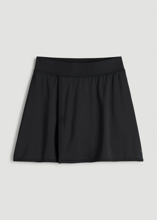 Wrap Skort for Tall Women in Black