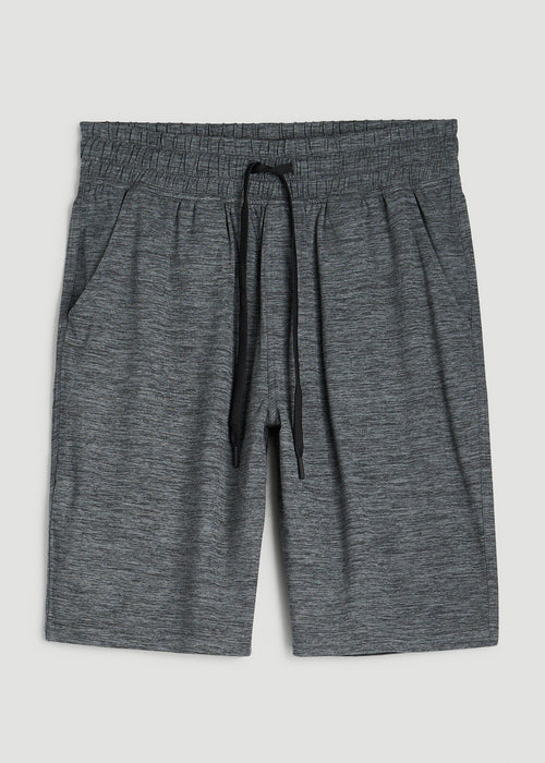 Weekender Stretch Lounge Shorts for Tall Men in Charcoal Mix