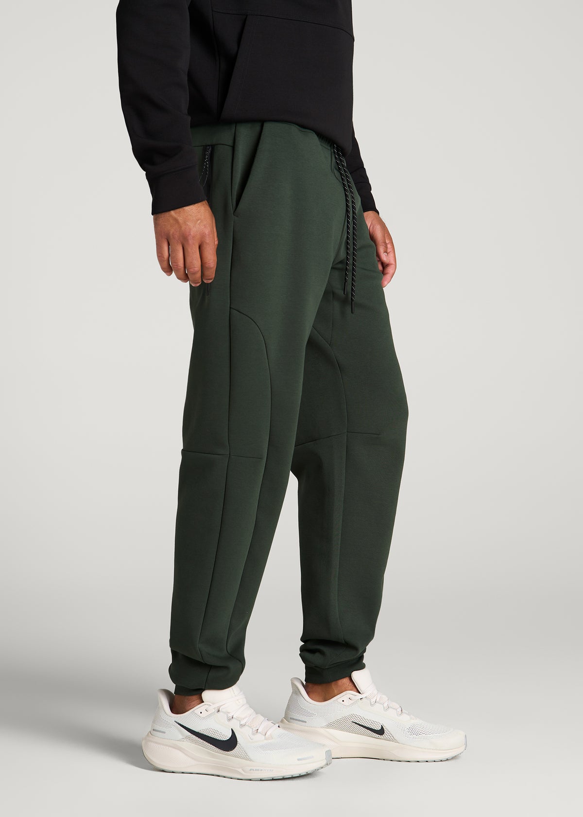 Tech Motion Fleece Joggers for Tall Men in Boreal Forest