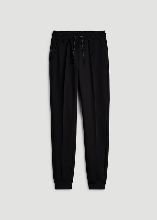 Tech Motion Pin Tuck Joggers for Tall Women in Black