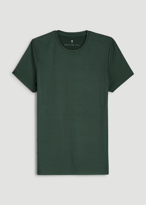 Short Sleeve Crewneck Tee for Tall Women in Boreal Forest Mix