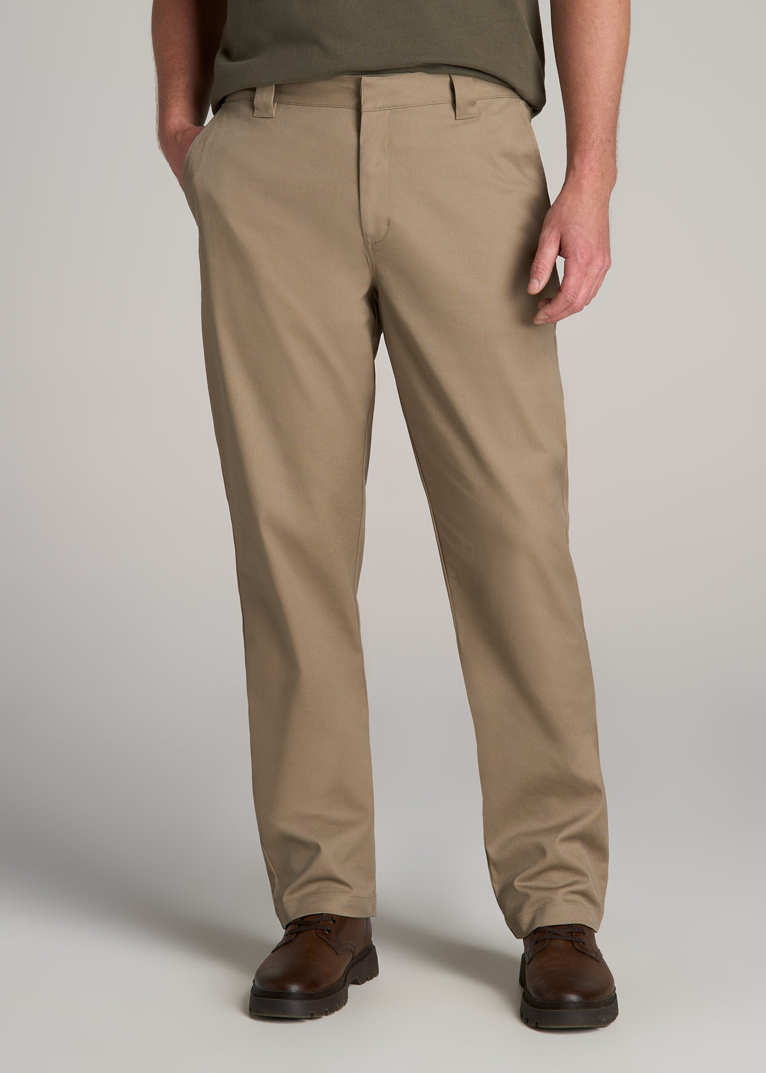 4-inch Stretch Twill Shorts In Brown