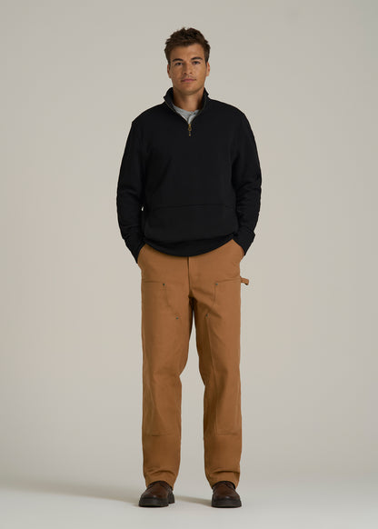 LJ&S Double Front Utility Work Pants for Tall Men in Vintage Tan
