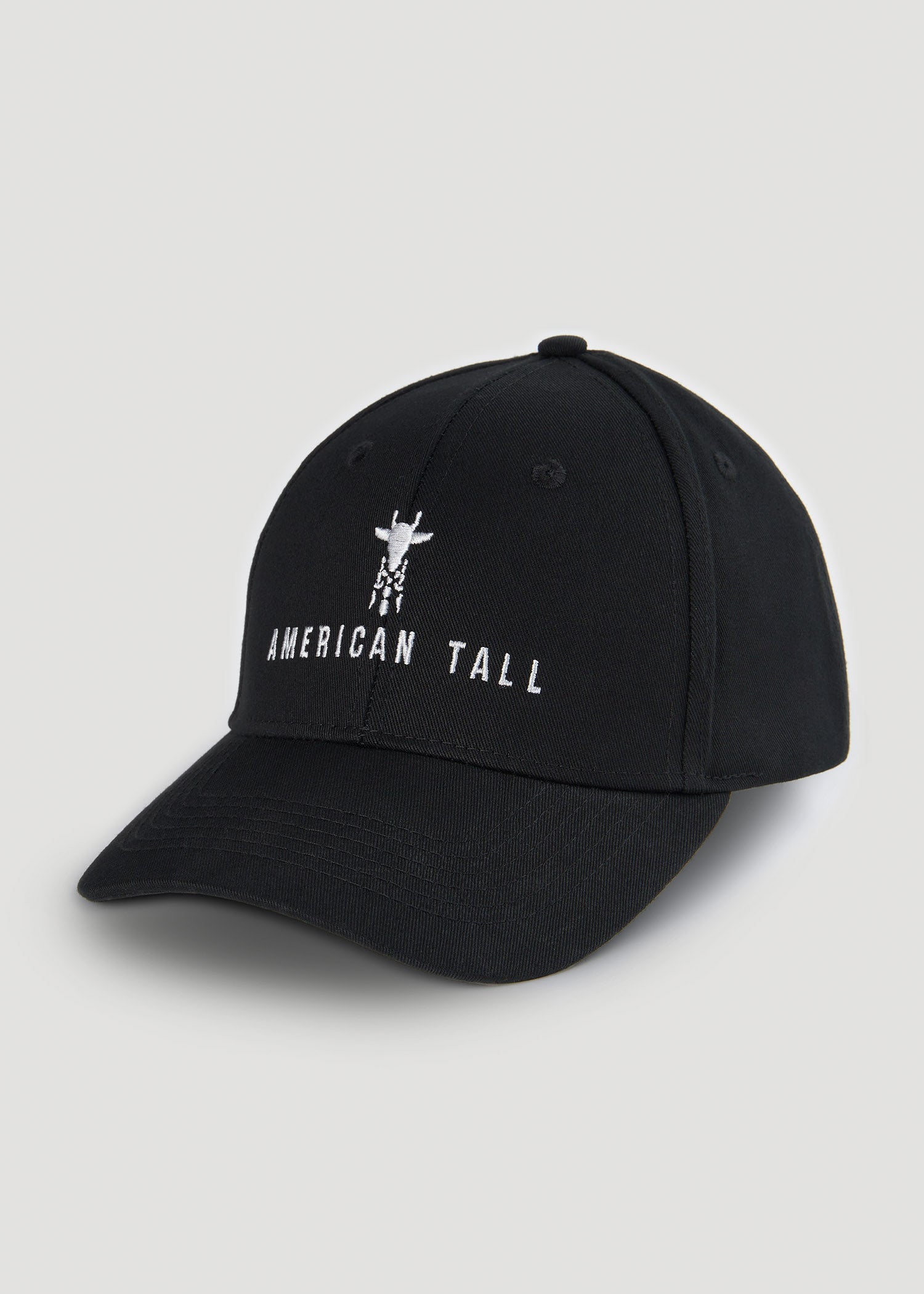 American-Tall-Baseball-Hat-Black-Front
