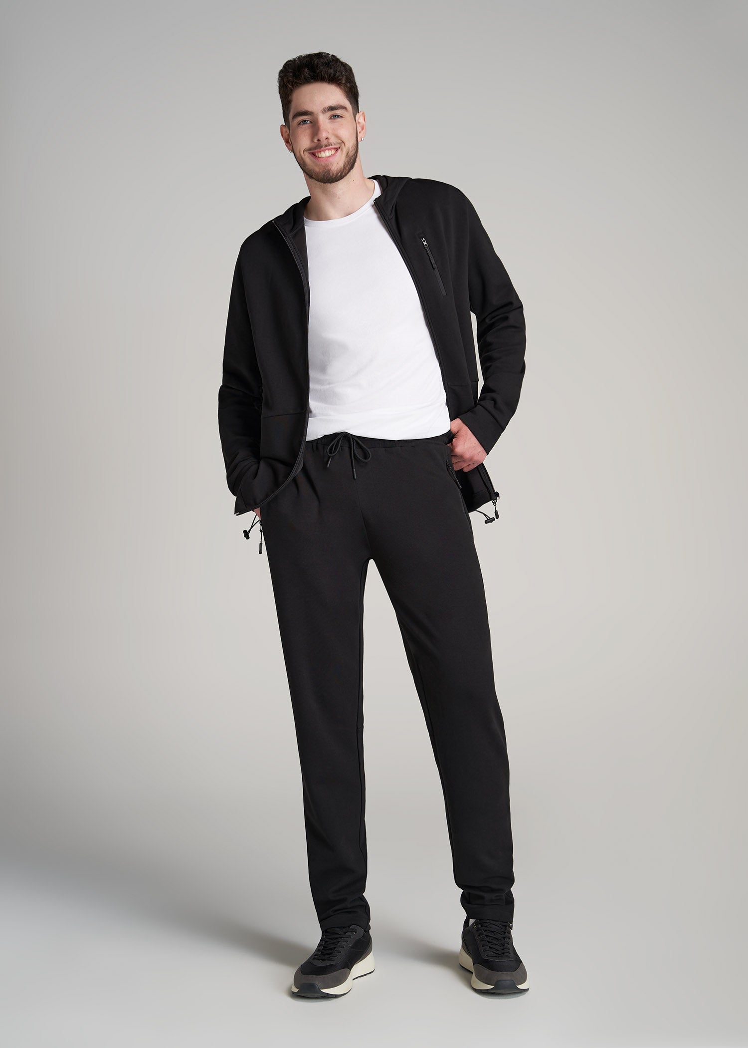 American-Tall-Men-Athleisure-Performance-Pant-Black-full