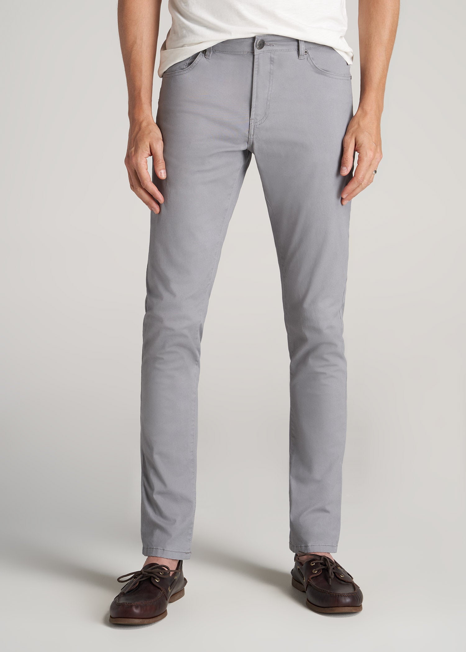 Carman TAPERED Fit Five Pocket Pants for Tall Men in Pebble Grey 38 / 40 / Pebble Grey Carman TAPERED Fit Five Pocket Pants for Tall Men in Pebble Grey 38 / 40 / Pebble Grey