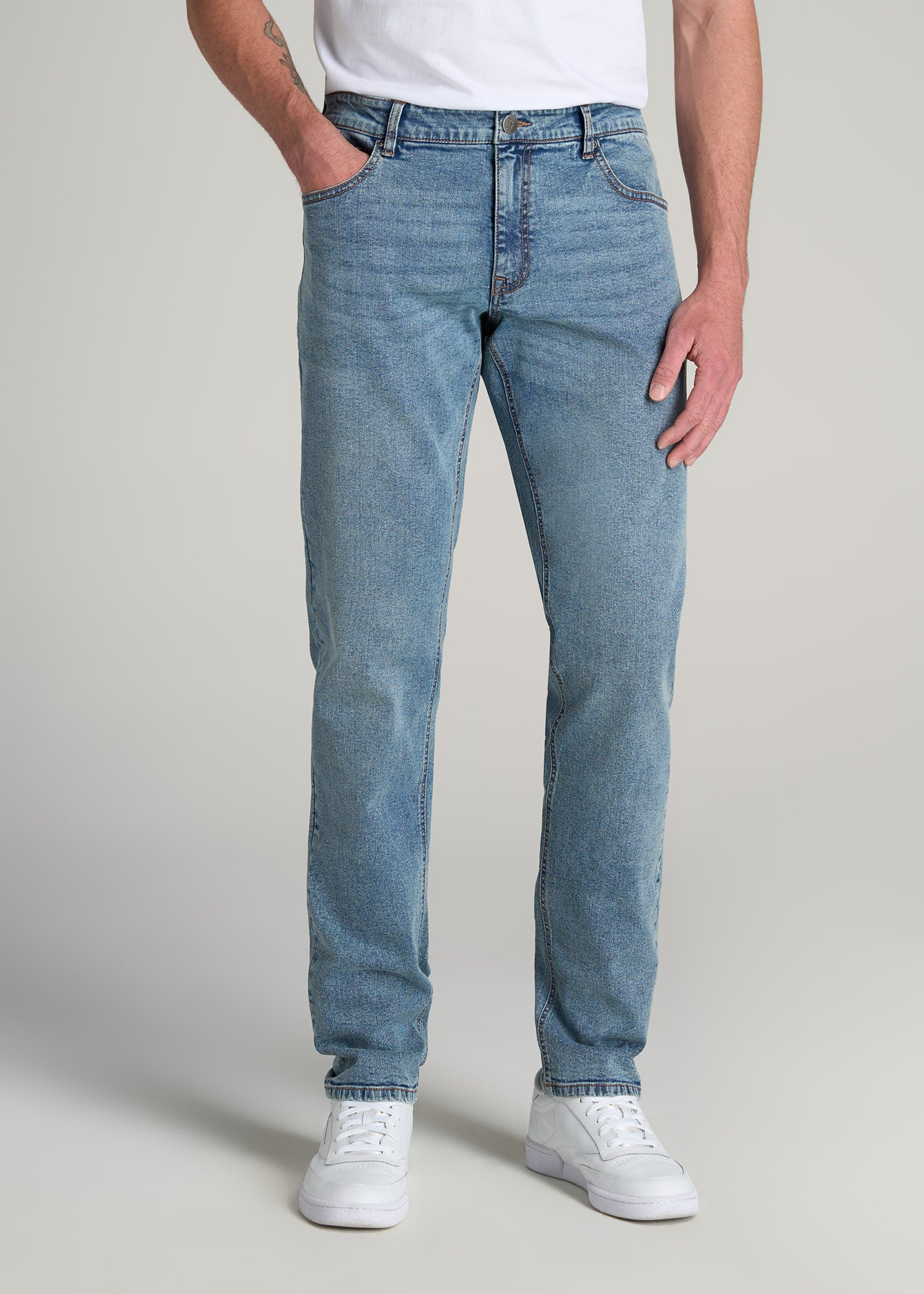 American-Tall-Men-Carman-Tapered-Fit-Jeans-Vintage-Faded-Blue-front