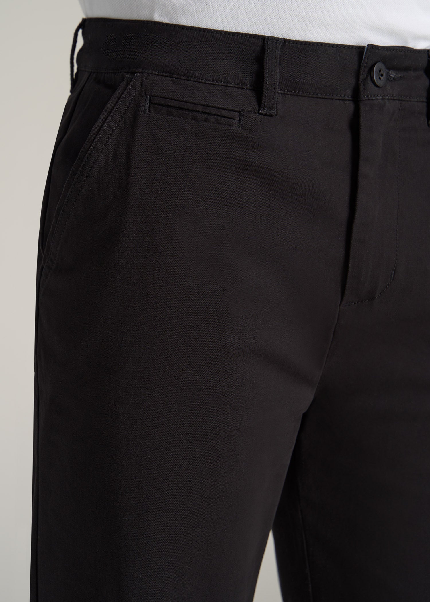 American-Tall-Men-Chino-Shorts-Black-detail