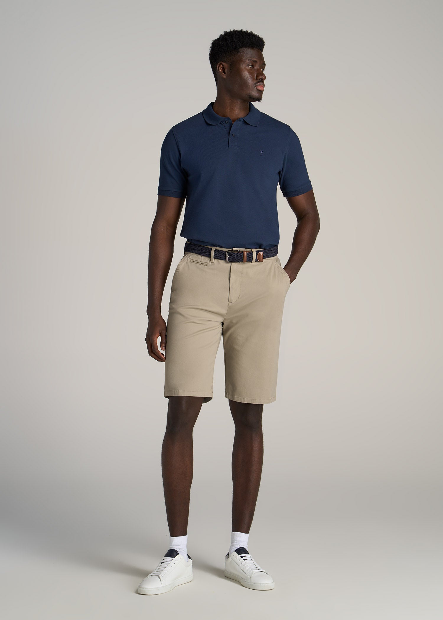 American-Tall-Men-Chino-Shorts-Desert-Khaki-full