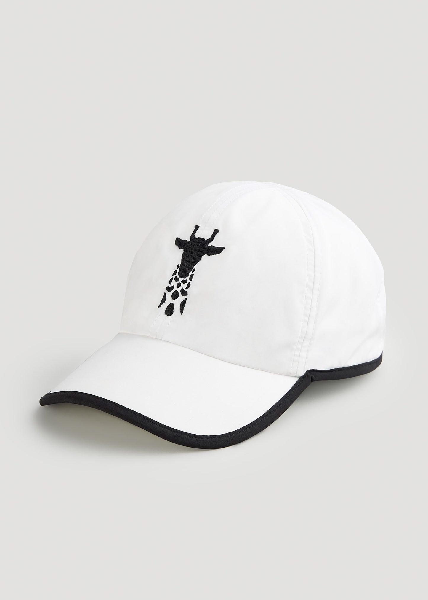 Front, side-view of American Tall's Tall Lightweight Performance Hat in Bright White.