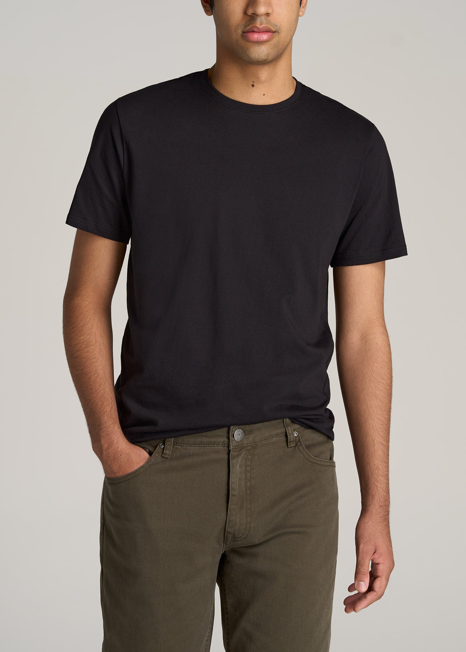 The Everyday REGULAR-FIT Crewneck Tall Men's T-Shirt in Black
