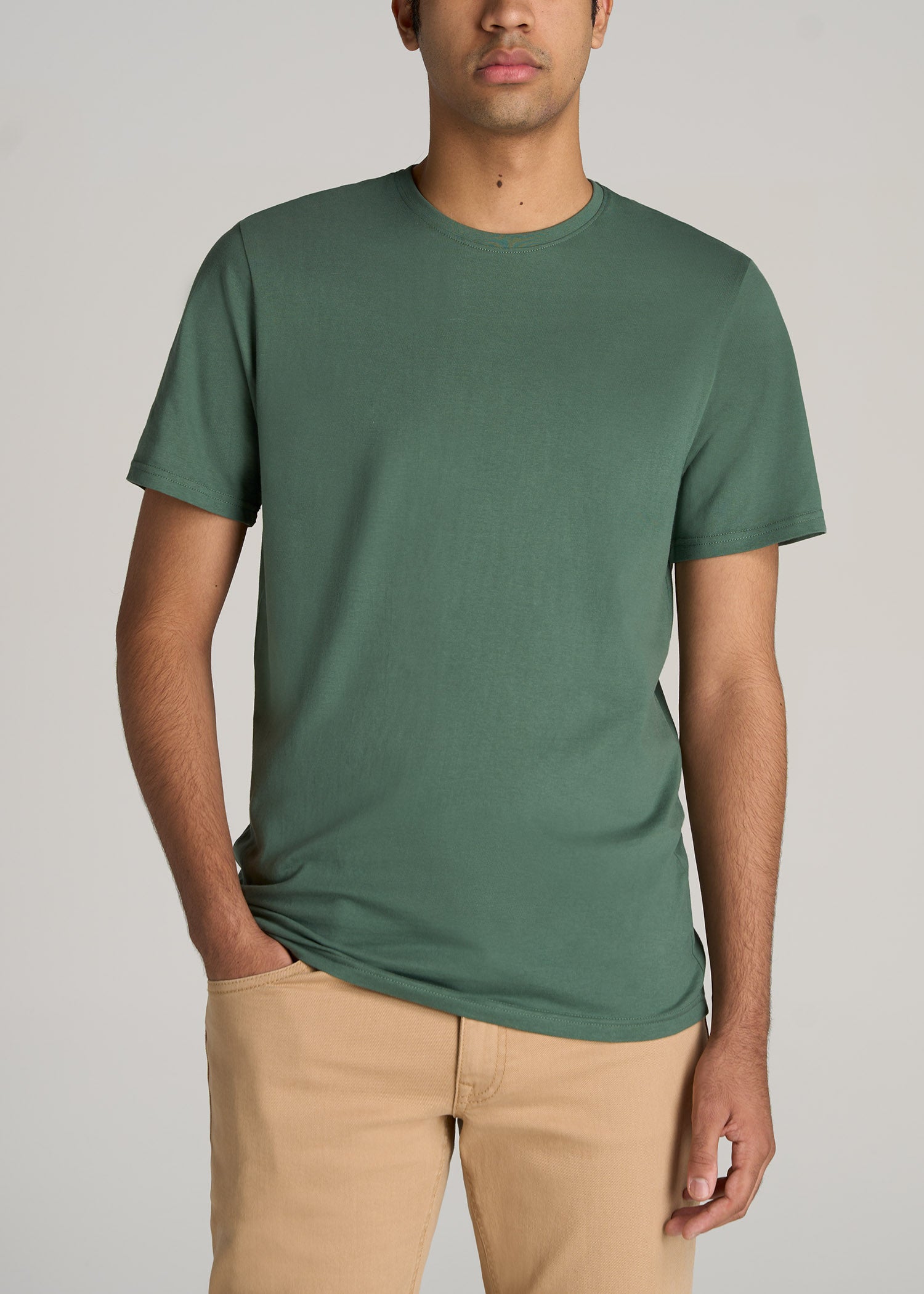 The Everyday REGULAR-FIT Crewneck Tall Men's T-Shirt in Forest Green