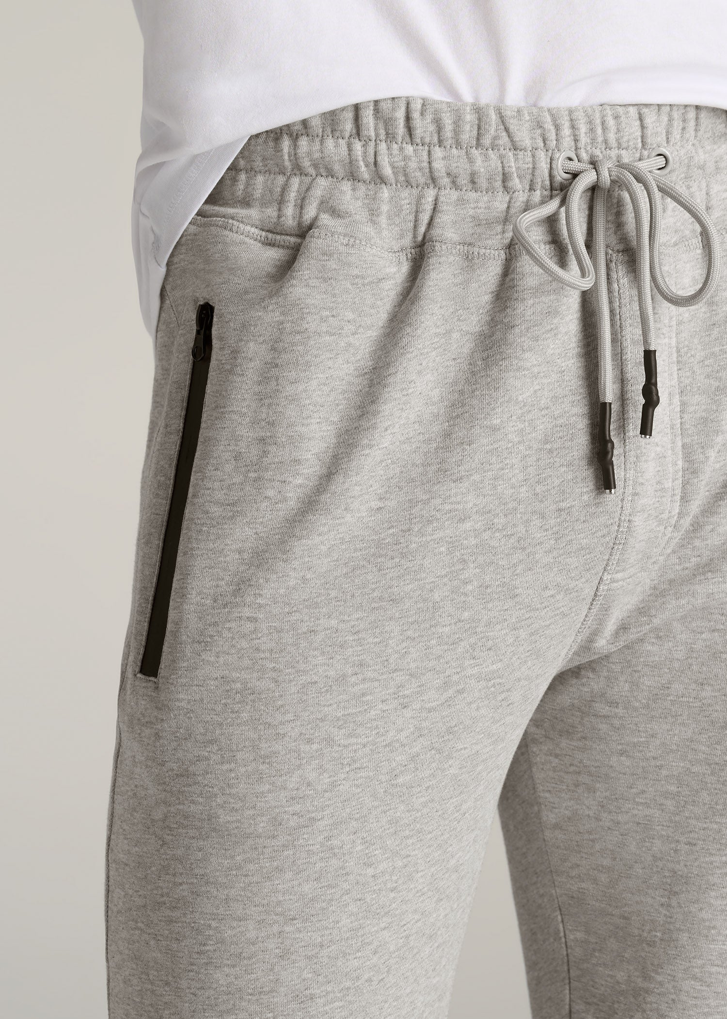 American-Tall-Men-French-Terry-Mens-Joggers-Grey-Mix-detail