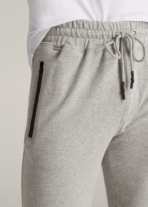 American-Tall-Men-French-Terry-Mens-Joggers-Grey-Mix-detail