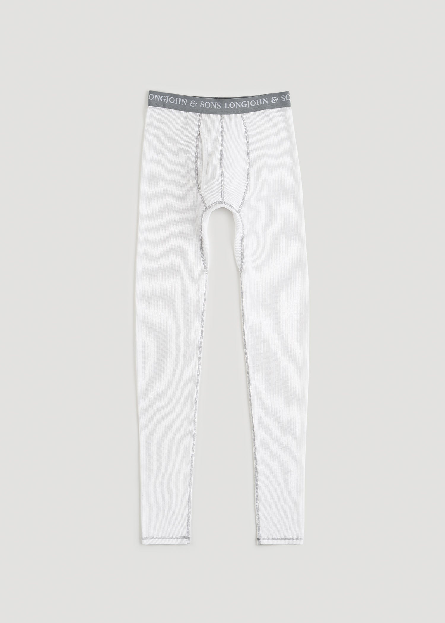 LJ&S Long Thermal Underwear in White - Bottoms for Tall Men