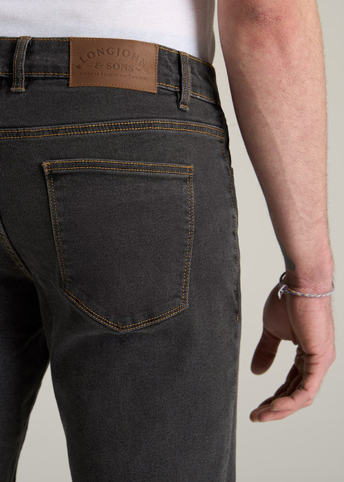LJ&S TAPERED Jeans for Tall Men in Vintage Black