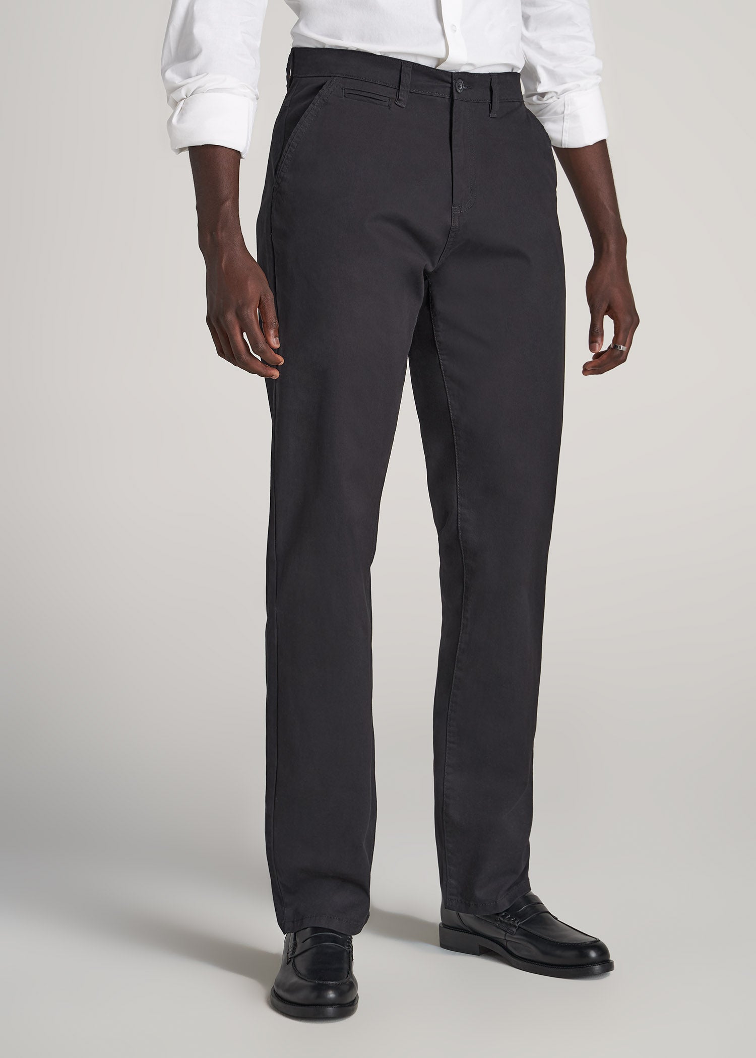 Mason SEMI-RELAXED Chinos in Black - Pants for Tall Men