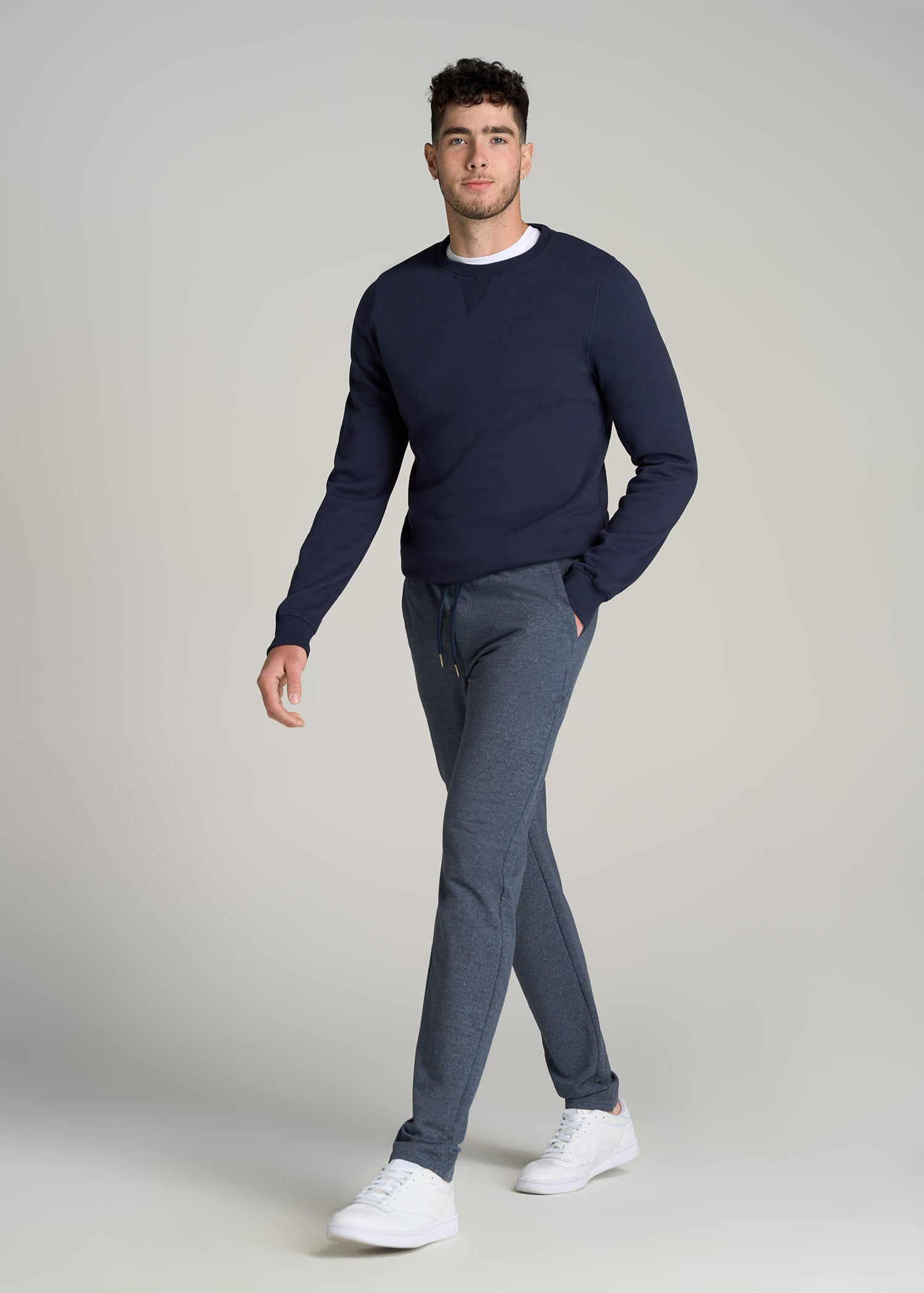 American-Tall-Men-Microsanded-French-Terry-Sweatpant-Navy-Mix-full