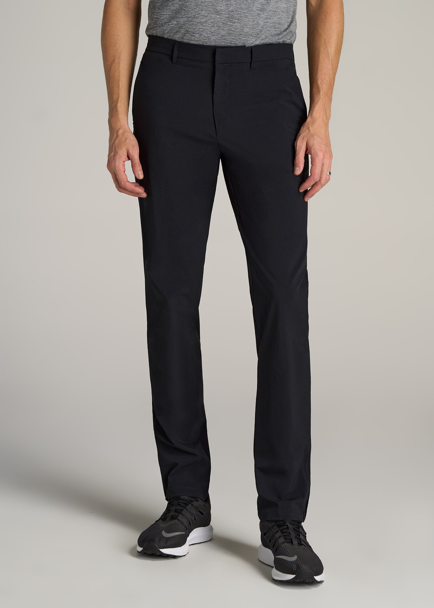 Performance TAPERED-FIT Chino Pants for Tall Men in Black