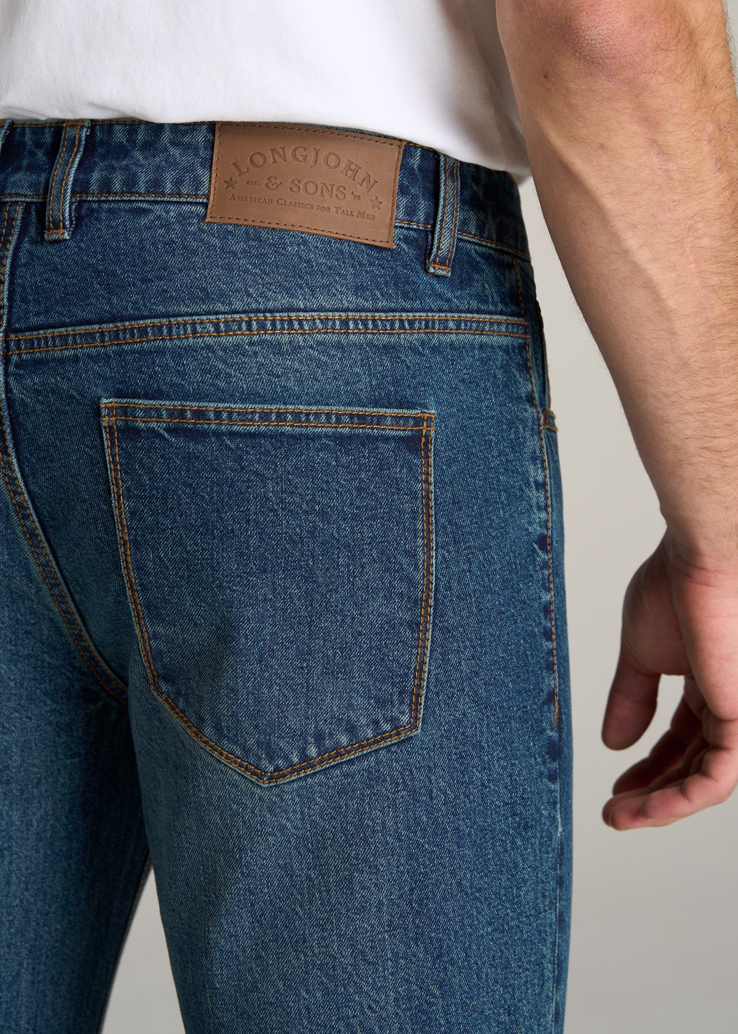 American-Tall-Men-Slim-Taper-Fit-Carman-Jeans-Machine-Blue-detail