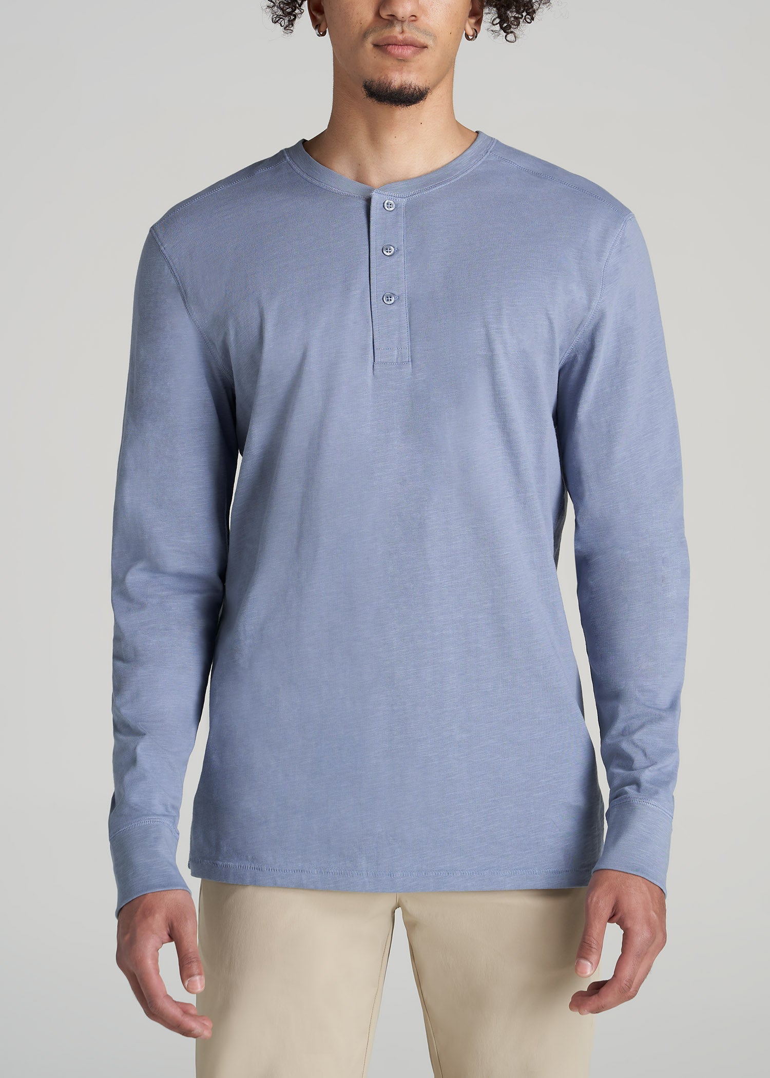 Men's Blue Henley Shirts