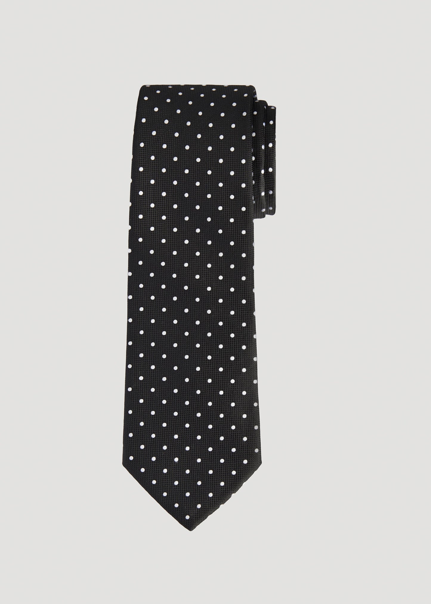 Dress Ties for Tall Men in White Dot by American Tall