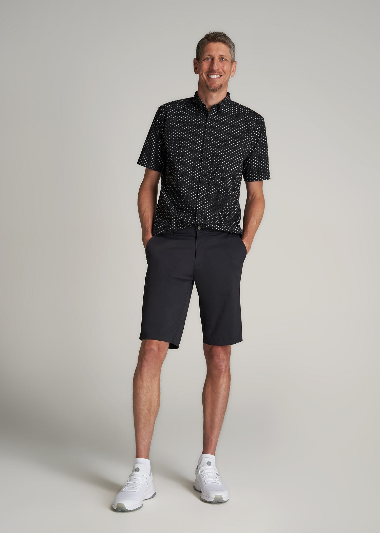 American-Tall-Men-Traveler-Chino-Shorts-Black-full