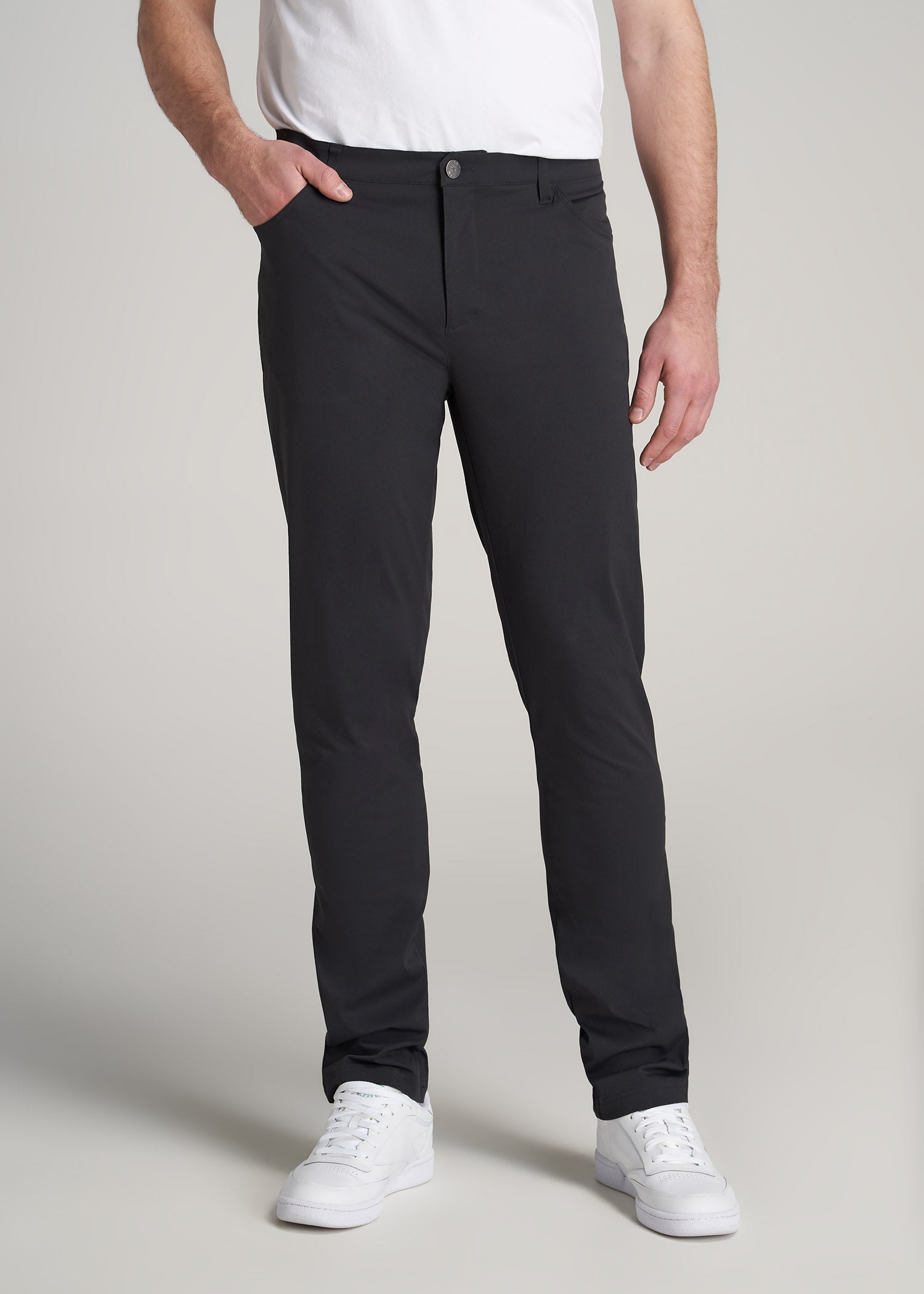 American-Tall-Men-Traveller-Pant-Black-front