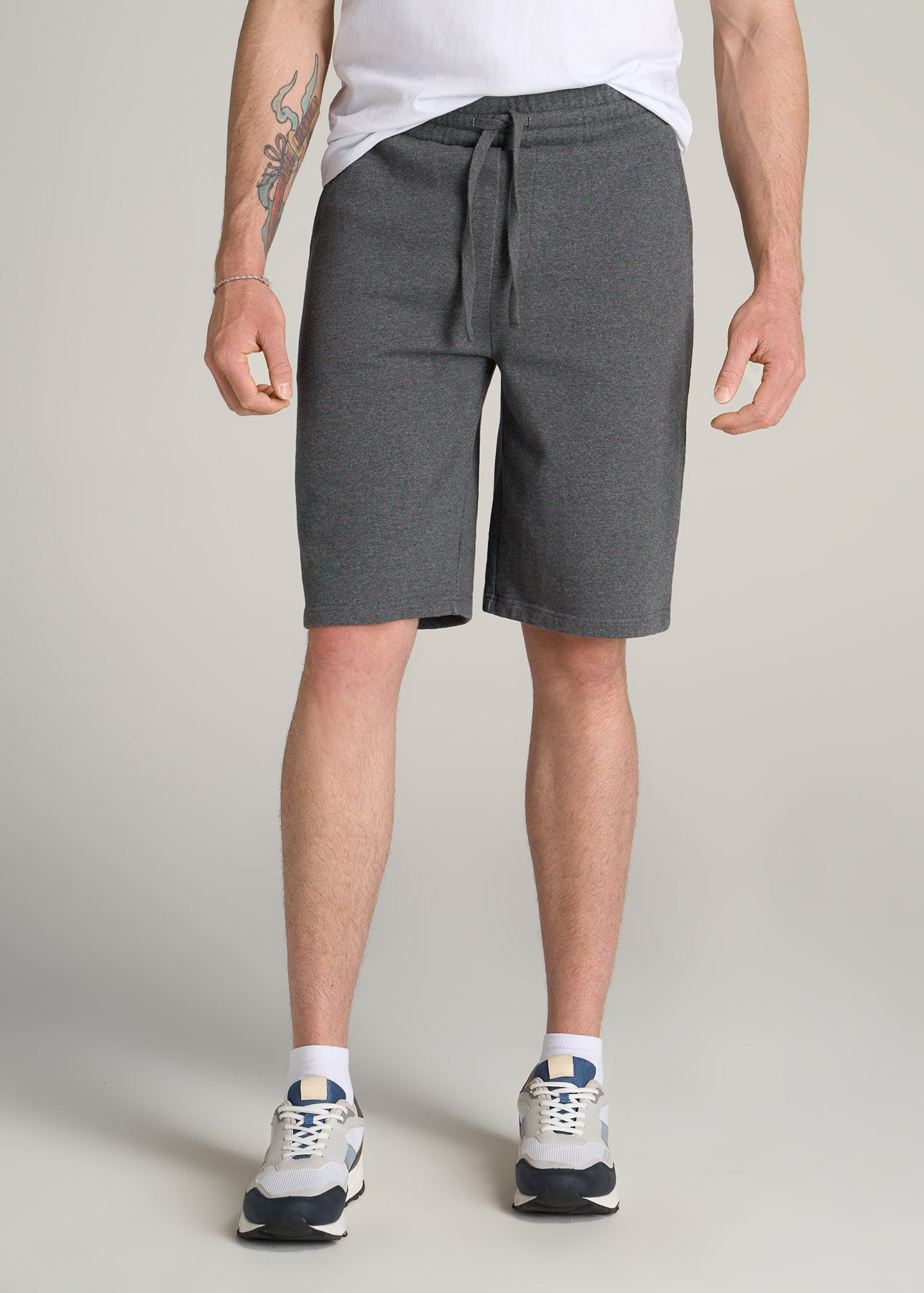 Men's Tall French Terry Sweatshorts Charcoal Mix