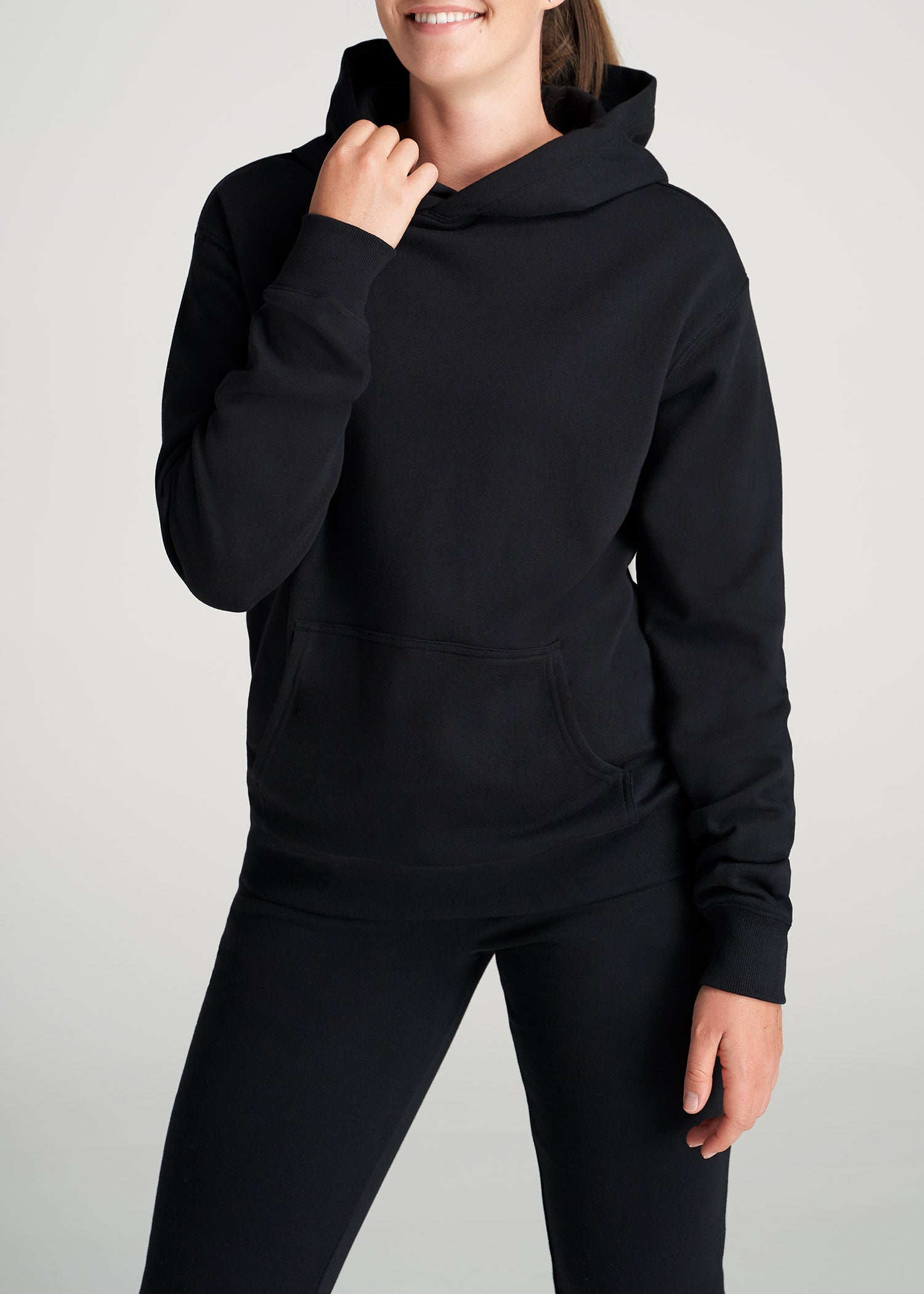 lululemon, Scuba Funnel Neck Cotton-blend Sweatshirt, Black, XS/S,M/L,L/ XL